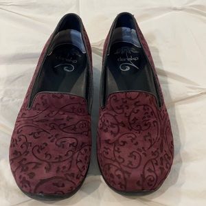 Dansko floral leather upper shoes.